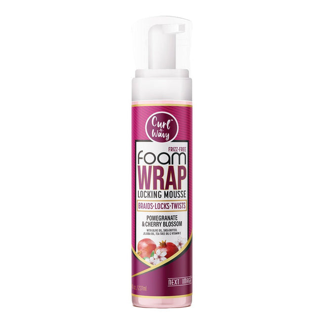 Next Image Curl - N - Wavy Foam Wrap Locking Mousse Pomegranate & Cherry Blossom 8oz