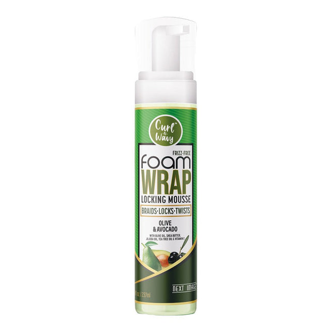 Next Image Curl - N - Wavy Foam Wrap Locking Mousse Olive & Avocado 8oz